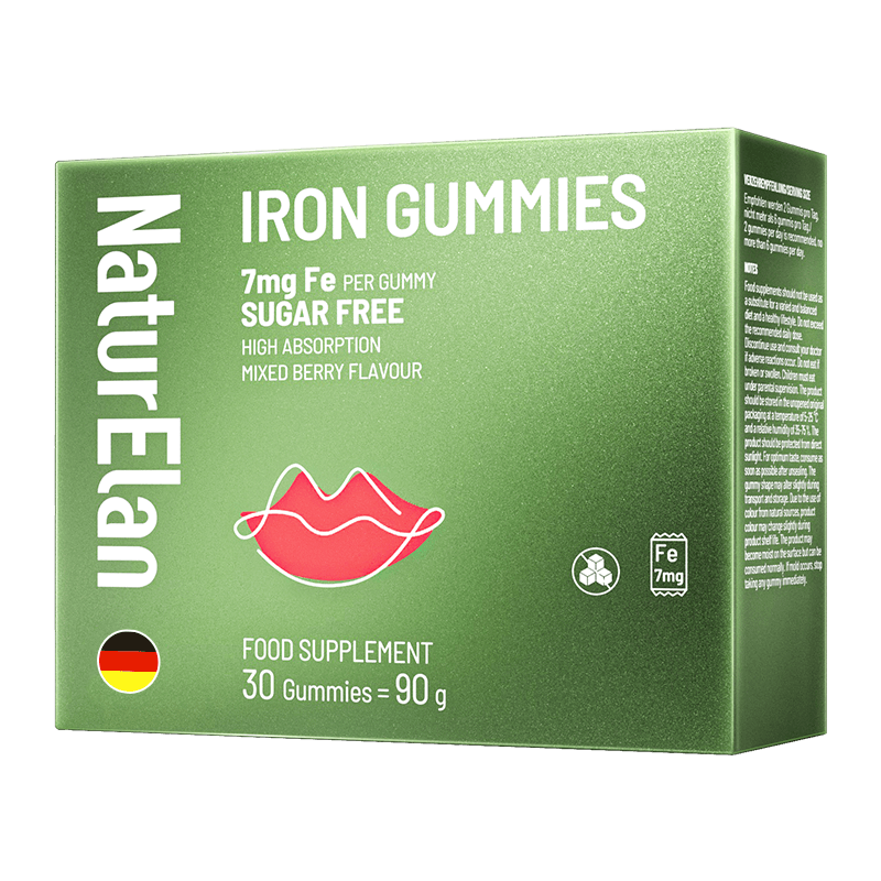 德国呐兔自然红唇补铁软糖